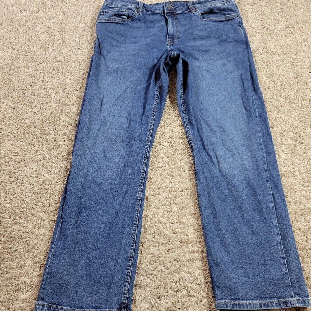 Chap Jeans Mens 38x30 Blue Denim Relaxed Straight